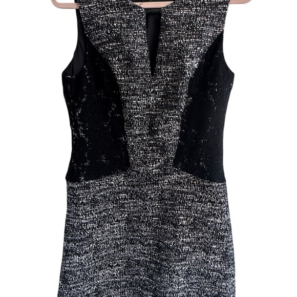 Banana Republic Black and Gray Mini Dress Size 10 - Picture 9 of 9